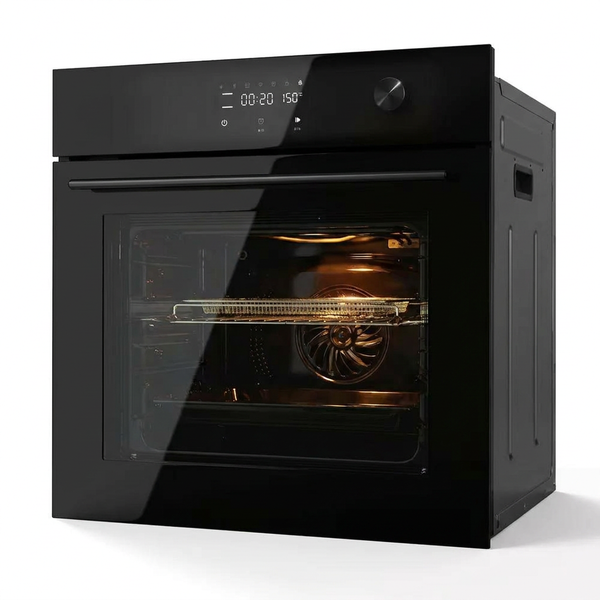 24 In. Single Wall Electric Oven with Convection, Touch Control in Stainless Steel — Studio Shot