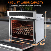 Stainless Steel 30" Touch Control Built-In Oven HEW3001 - Microwave Drawer, Microwave Countertop, Electric Built-In Touch Panel Oven, Microondas Con Extractor De Cocina