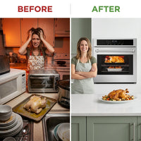 Stainless Steel 30" Touch Control Built-In Oven HEW3001 - Microwave Drawer, Microwave Countertop, Electric Built-In Touch Panel Oven, Microondas Con Extractor De Cocina — Before & After