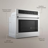 Stainless Steel 30" Touch Control Built-In Oven HEW3001 - Microwave Drawer, Microwave Countertop, Electric Built-In Touch Panel Oven, Microondas Con Extractor De Cocina — infographic