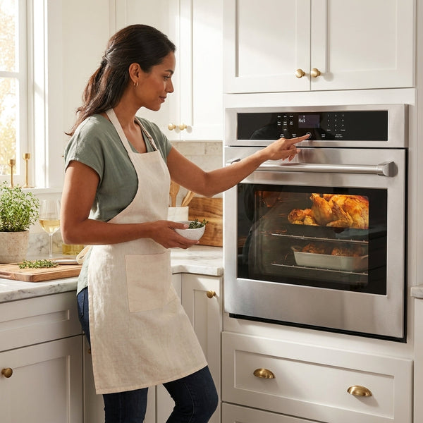 Built-In Electric Oven Engineered for Precision Cooking, 30 Inch Touch Control, Convection Air Fry, 4.8 Cu Ft