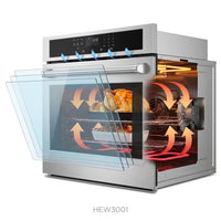 Stainless Steel 30" Touch Control Built-In Oven HEW3001 - Microwave Drawer, Microwave Countertop, Electric Built-In Touch Panel Oven, Microondas Con Extractor De Cocina — How It Works